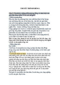 Bài thuyết trình môn chủ nghĩa xã hội khoa học