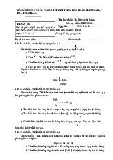 Đề thi Kết thúc học phần Tín hiệu và Hệ thống - HK1 2024-2025. Môn Thiết kế hệ thống và mô phỏng | Đại học Trường Đại học Phenika.
