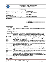 Bài thi học phần: Chuyển đổi số trong Kinh doanh | Đại học Thương Mại