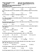 Đề cương giữa kỳ 2 Toán 10 năm 2024 – 2025 trường THPT Trưng Vương – Bình Định