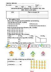 Bộ 5 Đề Ôn Tập Học Kỳ 1 Toán 3 Kết Nối Tri Thức 2025-2026 Có Đáp Án