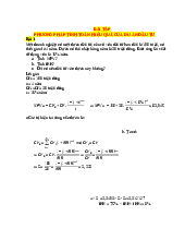 Bài tập Phương pháp tính toán hiệu quả của dự án đầu tư | Đại học Xây dựng Hà Nội