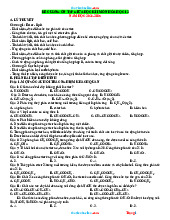 Đề Cương Ôn Tập Giữa Học Kỳ 1 Hóa 12 Kết Nối Tri Thức 2024-2025