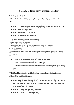 Soạn bài Trình bày về một cảnh sinh hoạt - Chân trời sáng tạo 6