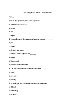 Giải Tiếng Anh 7 Unit 2: Comprehension | Explore English