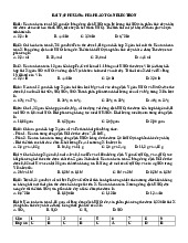 BÀI TẬP PHƯƠNG PHÁP BẢO TOÀN ELECTRON - CHƯƠNG TRÌNH HÓA HỌC