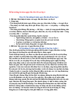 Văn mẫu lớp 6 Kết nối tri thức bài Kể lại những kỉ niệm ngày đầu tiên đi học