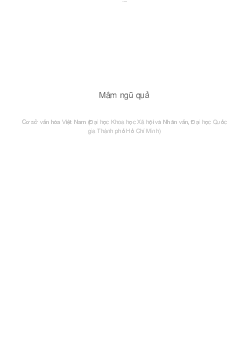 Mâm ngũ quả | Cơ sở văn hóa Việt Nam | Đại học Khoa học Xã hội và Nhân văn, Đại học Quốc gia Thành phố HCM