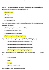 Trắc nghiệm Chương 2 Marketing căn bản - Quản trị kinh doanh | Đại học Mở Thành phố Hồ Chí Minh