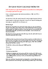 Ôn tập môn An toàn và bảo mật thông tin | Học viện Công Nghệ Bưu Chính Viễn Thông