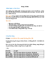 Mảng 1 Chiều | Tài liệu ôn tập môn Tin học cơ sở