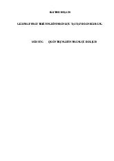 TIỂU LUẬN GIẢI PHÁP PHÁT TRIỂN NHÂN LỰC TẬP ĐOÀN HẢI ĐĂNG môn Quản trị nguồn nhân lực | Trường Đại Học Nha Trang
