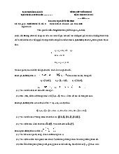 Đề thi có đáp án môn Đại số tuyến tính 2020-2021| Đề thi Đại số tuyến tính | Trường Đại học khoa học Tự nhiên