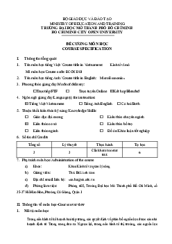 Đề cương ôn tập: Kinh tế vi mô