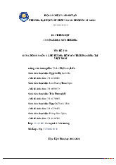 Tiểu luận BÙNG NỔ DÂN SỐ VÀ ẢNH HƯỞNG ĐẾN MÔI TRƯỜNG SỐNG TẠI  môn Môi trường và con người - Trường Đại học Văn Hiến