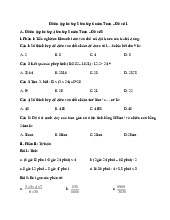 Đề ôn tập hè lớp 5 lên lớp 6 môn Toán năm 2025 - Đề số 1