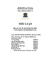 Tiểu luận Khảo sát về người dùng nền tảng mạng xã hội hiện nay | Môn Phương pháp đại học và Định hướng nghề nghiệp - Đại học Gia Định