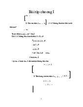 Bài tập chương I | Đại học Kinh tế Thành phố Hồ Chí Minh