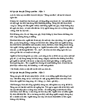 Kể lại câu chuyện Tiếng rao đêm cho người thân | Tập làm văn 5 Chân trời sáng tạo