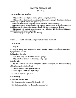 Giáo án Ngữ văn 7 Bài 7: Trí Tuệ Dân Gian sách Chân trời sáng tạo