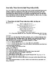 Đọc hiểu Thúc Sinh từ biệt Thúy Kiều - Ngữ văn 9