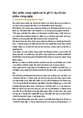 Sản phẩm công nghệ cao là gì? Ví dụ về sản phẩm công nghệ