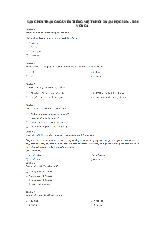 Bài thi: Vòng 1 ( có đáp án ) - Sân chơi Trạng Nguyên Tiếng Việt Khối 3 Năm học 2025 - 2026