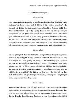 TOP 65 mẫu kết bài về bài thơ Đất nước của Nguyễn Khoa Điềm hay chọn lọc | Văn mẫu 12