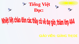 Giáo án điện tử  Tiếng Việt 4 -  Kết Nối Tri Thức:  tuần 13 Bét - tô ven và bản Xô - nát Ánh trăng.