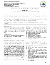 Special economic zones in India: A tool for economic development Barkha Jamwal Assistant Professor, College of Vocational Studies, University of Delhi, Delhi, India