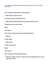 Câu hỏi trắc nghiệm môn Thương phẩm học | Trường Đại học Kinh Doanh và Công Nghệ Hà Nội