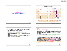 Chương VII: Các nguyên tố nhóm VA | Bài giảng môn Hóa vôn cơ | Đại học Bách khoa hà nội