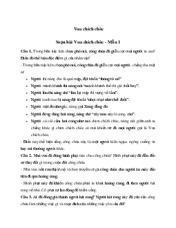 Soạn bài Vua chích chòe - Kết nối tri thức 6