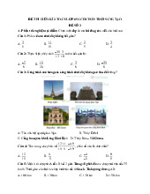 Đề thi giữa học kỳ 2 môn Toán lớp 6 năm học 2024 - 2025 - Đề số 3 | Bộ sách Chân trời sáng tạo