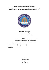 Kế hoạch khởi sự kinh doanh nhà hàng đồ chay tại Cầu Giấy | Bài thảo luận khởi sự kinh doanh