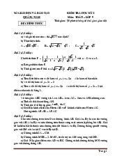 Đề Thi Học Kỳ 1 Toán 9 Quảng Nam 2025-2026 Có Đáp Án