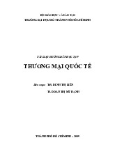Giáo trình thương mại quốc tế | Trường Đại học Luật, Đại học quốc gia Hà Nội