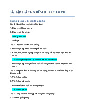 Bài tập trắc nghiệm môn Kinh tế lao động | Đại học kinh tế Quốc dân