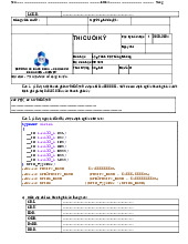Đề thi cuối kỳ môn Lập trình hệ nhúng | Trường Đại học Bách Khoa Hà Nội