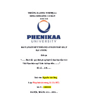 Tìm hiểu quy định pháp luật về đảm bảo đầu tư ở Việt Nam hiện nay? Liên hệ thực tiễn | Bài tập lớn kết thúc học phần Pháp luật Đại cương