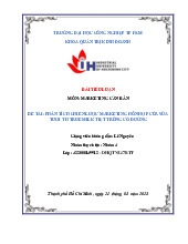 Tiểu luận giữa kỳ marketing căn bản | Đại học công nghiệp HCM