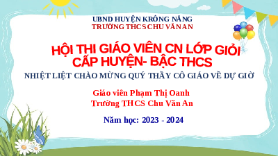 Giáo án điện tử Hoạt động trải nghiệm 7 Chủ đề 7 Cánh diều: Em với thiên nhiên và môi trường