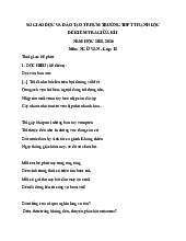 Đề kiểm tra giữa kì 1 năm học 2025 - 2026 trường THPT Thạnh Lộc môn Văn lớp 12