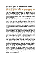 Trong một xã hội đang ngày càng phát triển, bạn cần phải chủ động ...