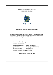 Báo cáo tiểu luận hành vi khách hàng | Đại học Bà Rịa - Vũng Tàu