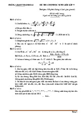 Đề Thi HSG Toán 9 Huyện Thanh Oai 2025 Vòng 1 Có Đáp Án