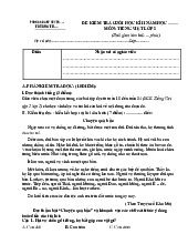 TOP 6 đề thi cuối học kỳ 2 môn Tiếng Việt lớp 2 năm học 2024 - 2025 | Bộ sách Kết nối tri thức