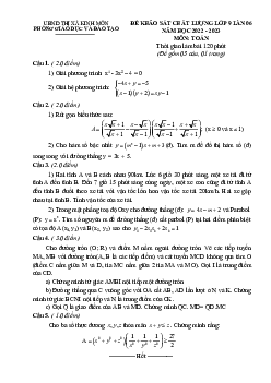 Đề khảo sát Toán 9 lần 6 năm 2022 – 2023 phòng GD&ĐT Kinh Môn – Hải Dương