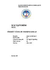 Tìm hiểu về doanh nghiệp Haidilao | Môn Quản trị chiến lược - Đại học Kinh Tế Quốc Dân