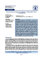 University Students' Perceptions of AI Application in Writing Skills in Vietnam: A Systematic Review - Tạp chí Giáo dục